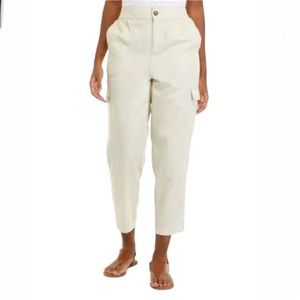 Wonderly Hemp Beige Relaxed Cargo Pants Size Large